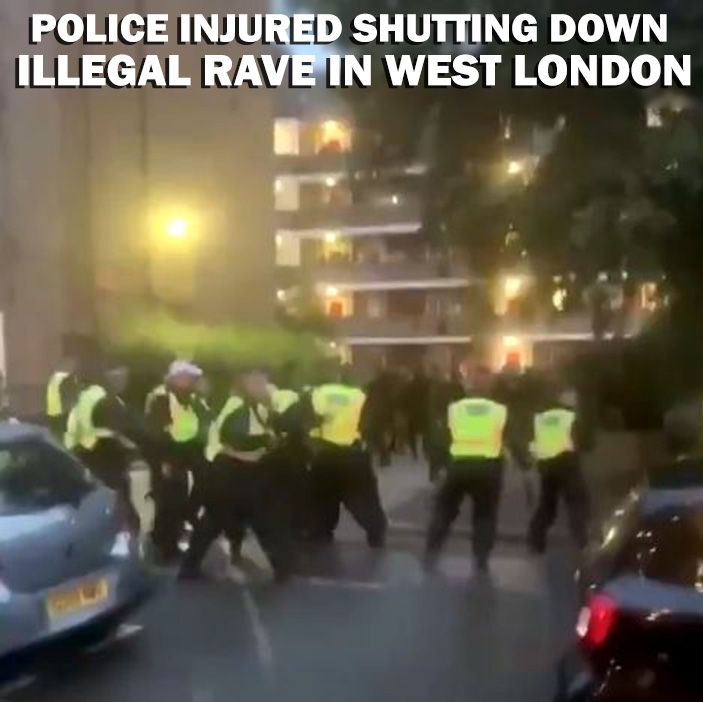 Police shut down illegal party in hammersmith west london 04 07 2020