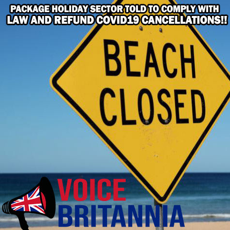 package holiday sector told to comply with law and refund covid19 cancellations