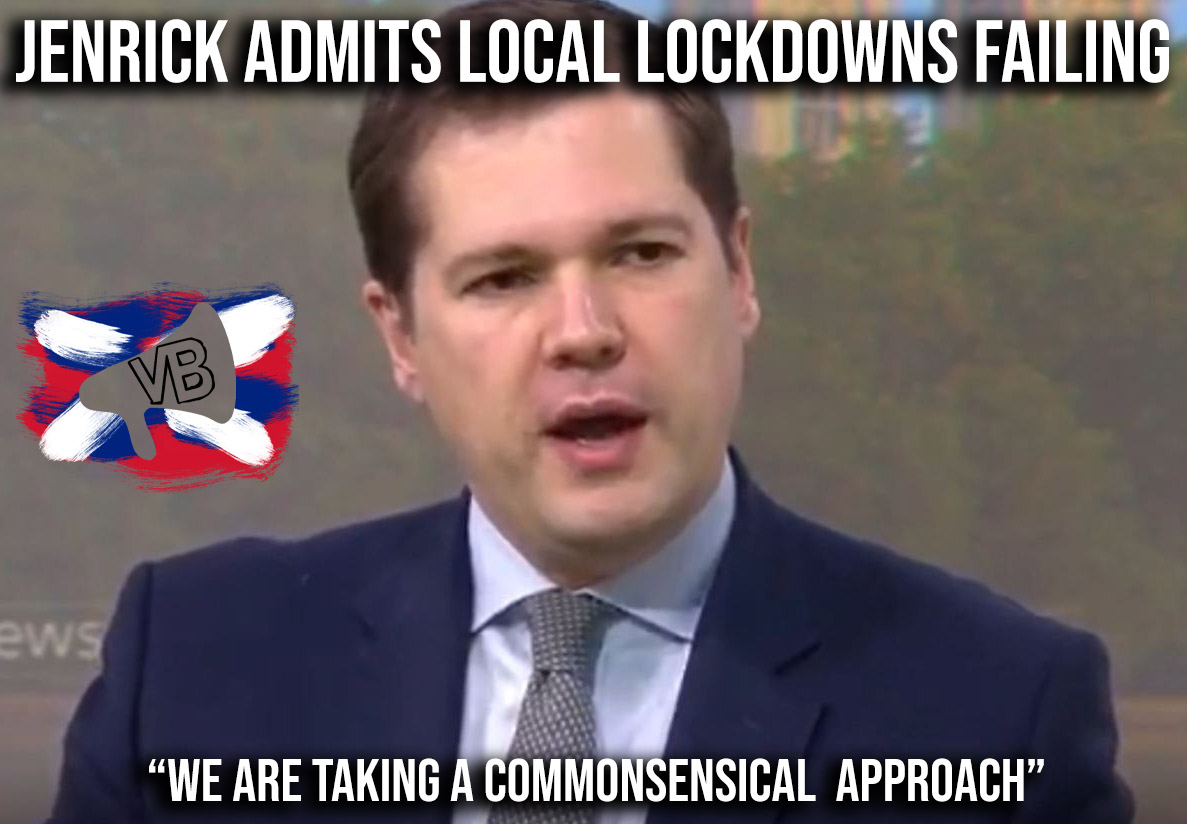 Robert Jenrick sky news local lockdowns not working 8th october title