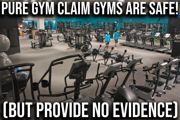 pure gym claim gyms are safe